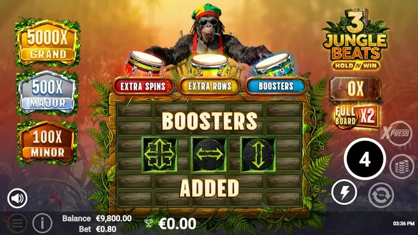 3 Jungle Beats slot screenshot 3