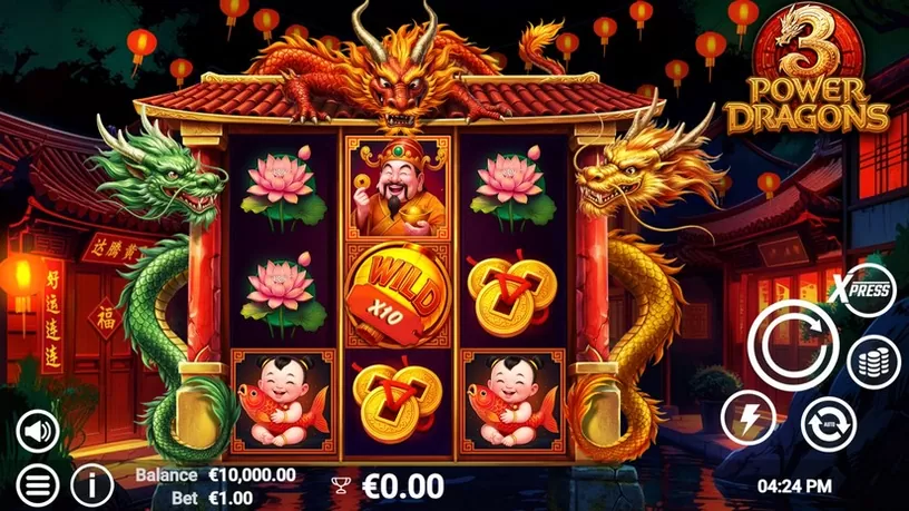 3 Power Dragons slot screenshot 1