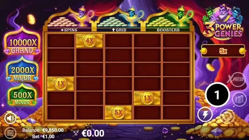 3 Power Genies slot screenshot 2