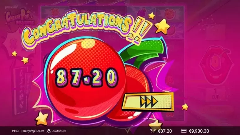CherryPop Deluxe slot screenshot 1