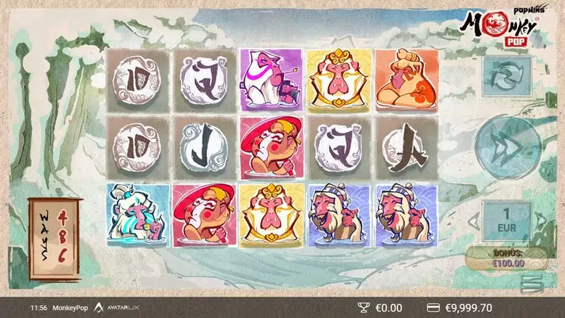 MonkeyPop slot screenshot 1