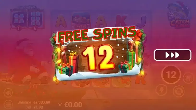 Big Catch Xmas slot screenshot 2
