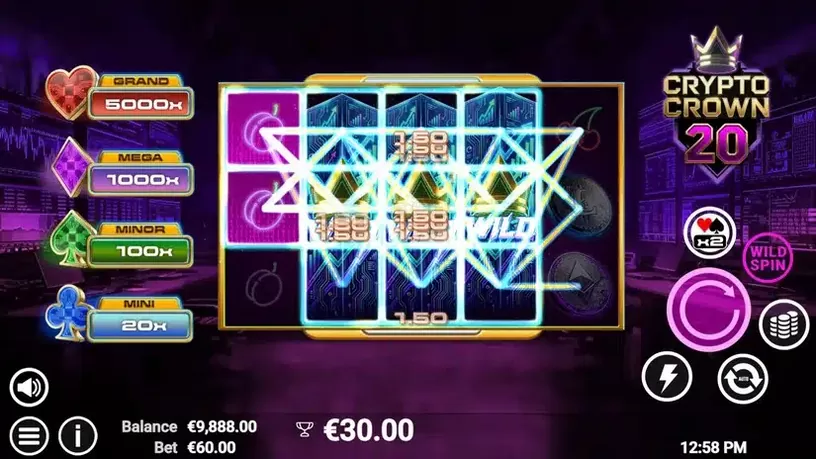 Crypto Crown 20 slot screenshot 3