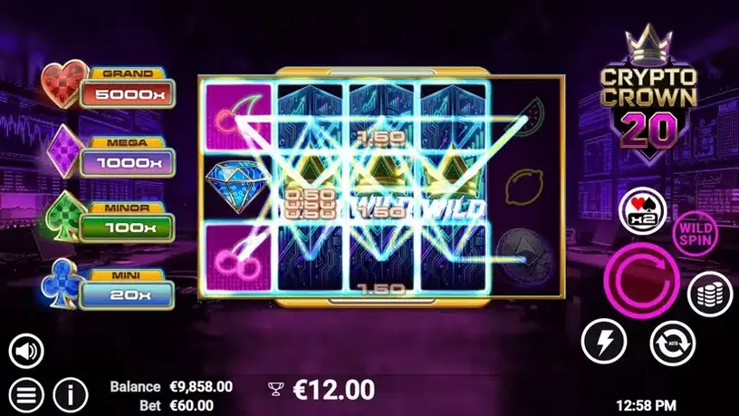 Crypto Crown 20 slot screenshot 4