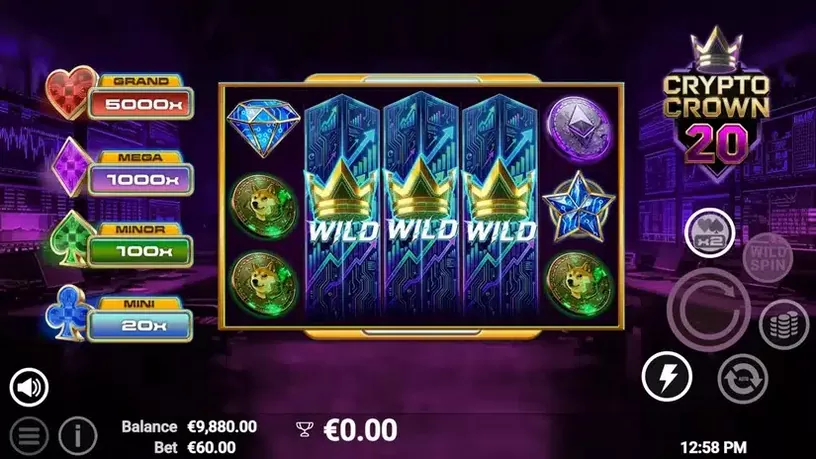 Crypto Crown 20 slot screenshot 2