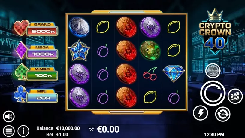Crypto Crown 40 slot screenshot 1