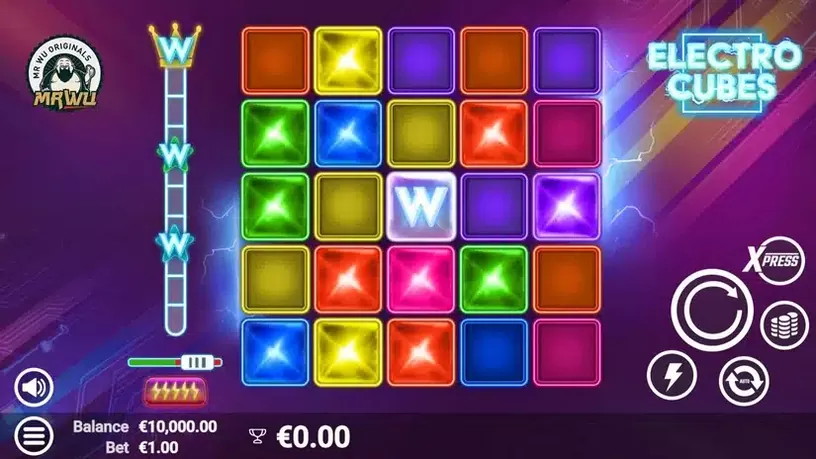 Electro Cubes slot screenshot 1