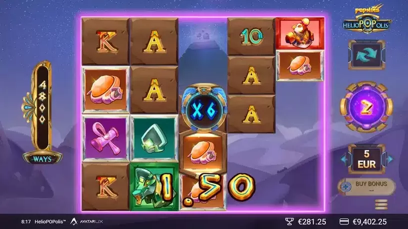 HelioPOPolis slot screenshot 5