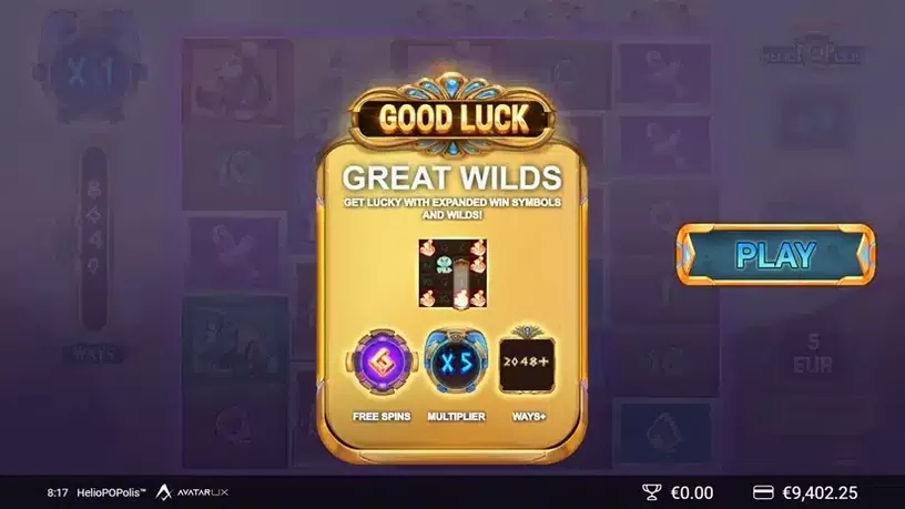 HelioPOPolis slot screenshot 4