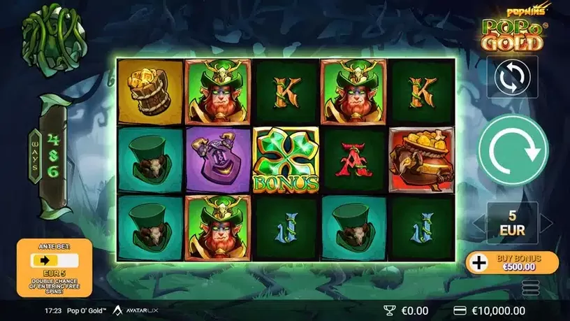 Pop O’ Gold PopWins slot screenshot 1