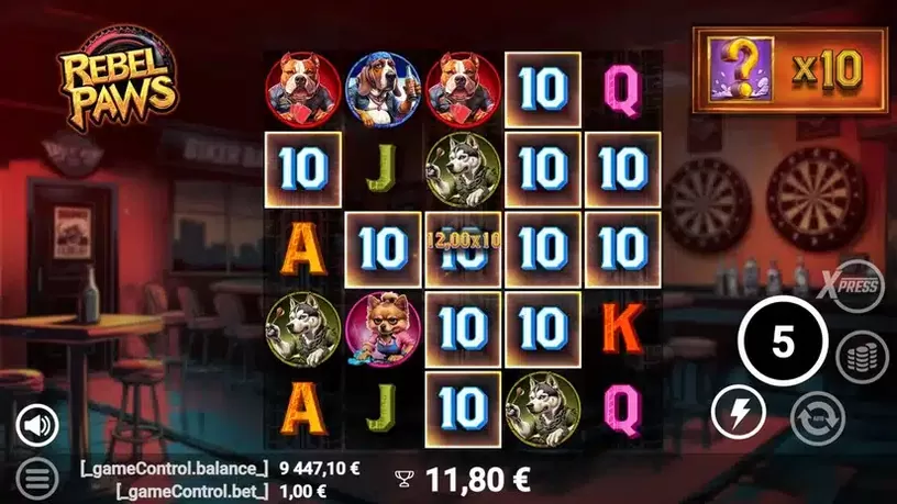 Rebel Paws slot screenshot 7