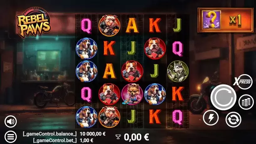 Rebel Paws slot screenshot 1