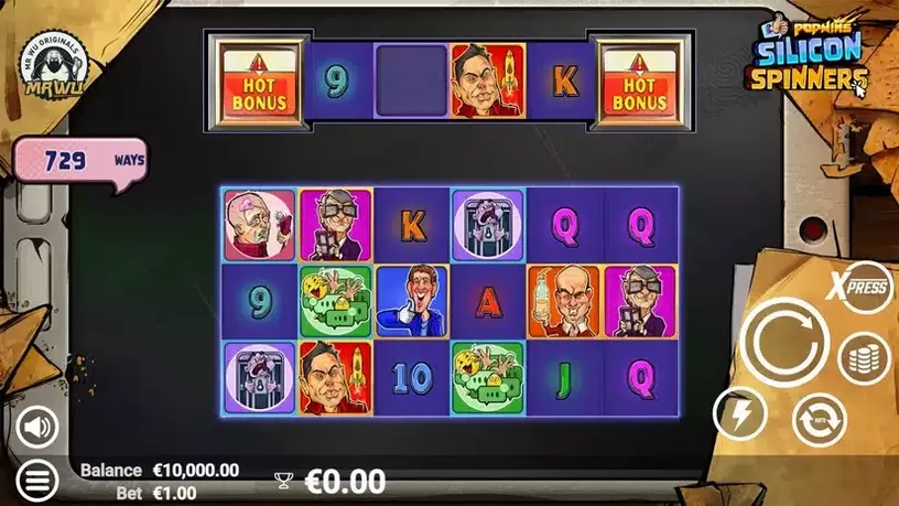 Silicon Spinners slot screenshot 1