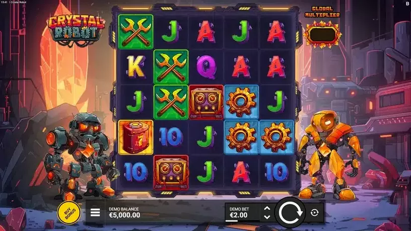 Crystal Robot slot screenshot 1