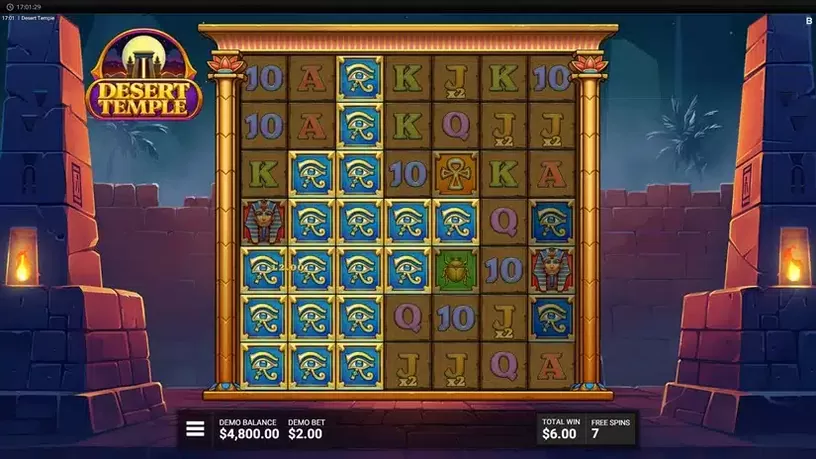 Desert Temple slot screenshot 6