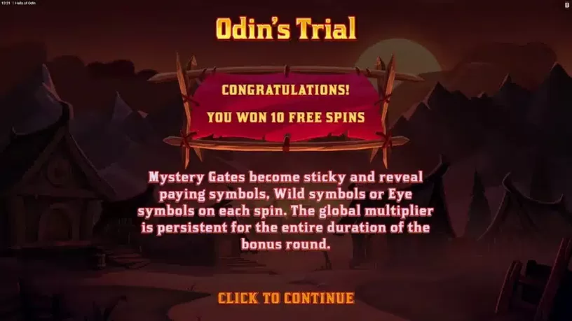 Halls of Odin slot screenshot 3