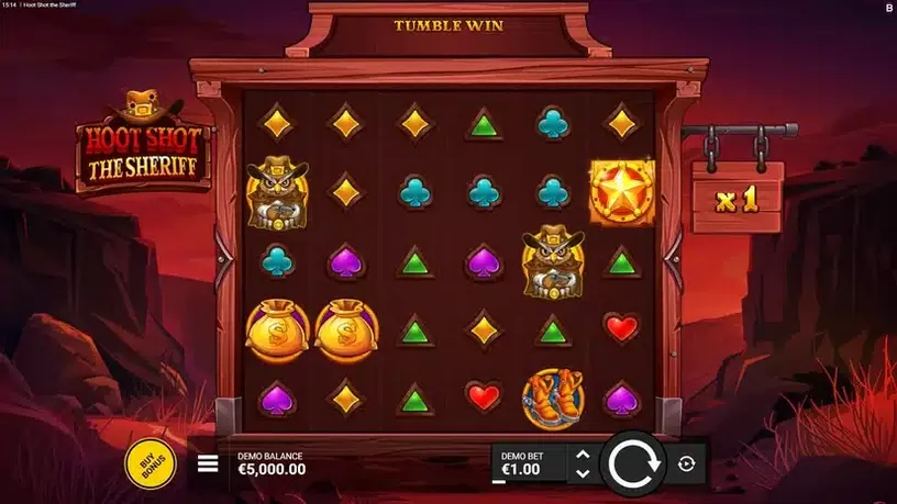 Hoot Shot The Sheriff slot screenshot 1