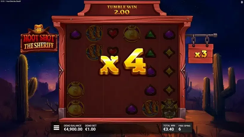 Hoot Shot The Sheriff slot screenshot 4