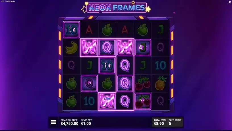 Neon Frames slot screenshot 5