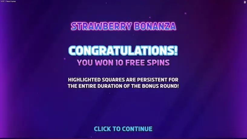 Neon Frames slot screenshot 3