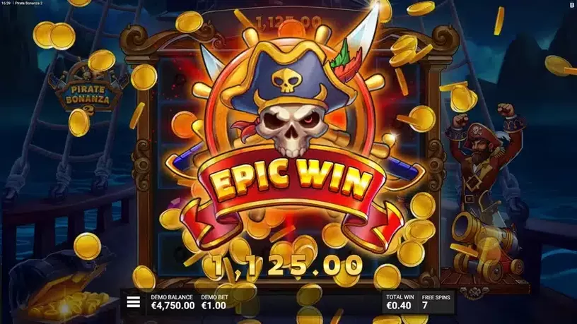 Pirate Bonanza 2 slot screenshot 6