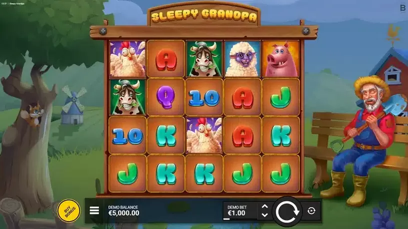 Sleepy Grandpa slot screenshot 1