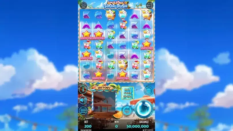 Amazing Soda Rush slot screenshot 1