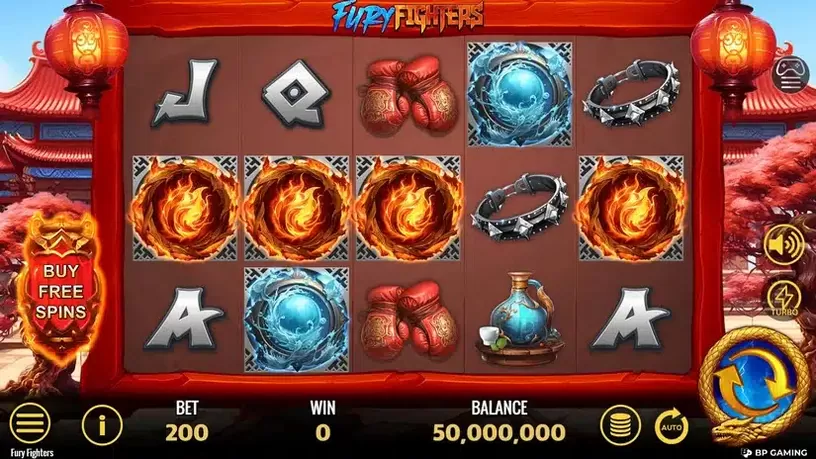 Fury Fighters slot screenshot 1