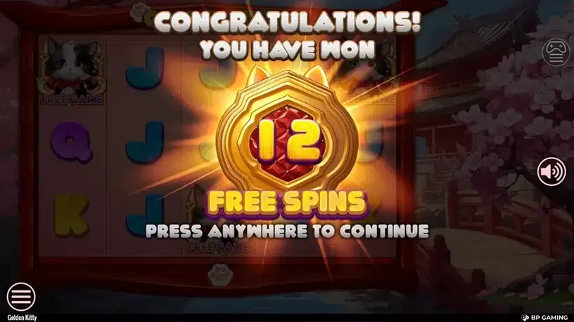 Golden Kitty slot screenshot 3