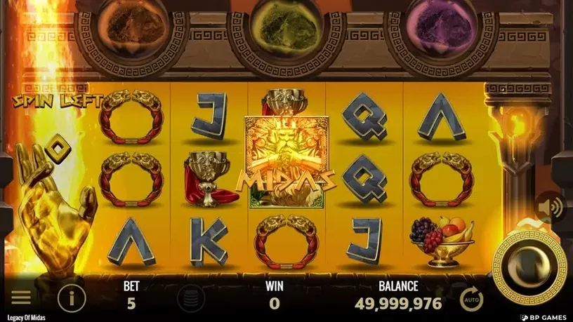 Legacy of Midas slot screenshot 3