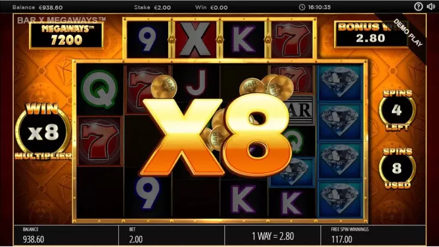 Bar-X Safecracker Megaways slot screenshot 6
