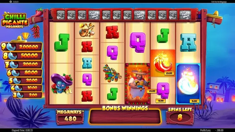 Chilli Picante Megaways slot screenshot 5