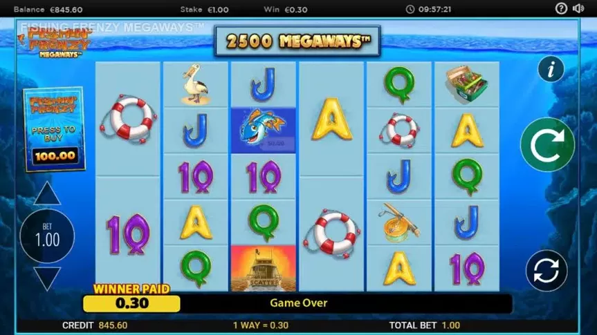 Fishin’ Frenzy Megaways slot screenshot 3