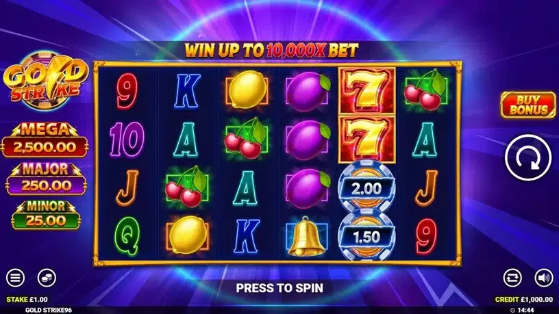 Gold Strike slot screenshot 1