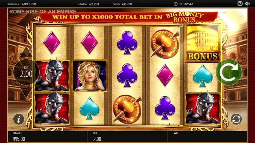 Rome: Rise of an Empire slot screenshot 1