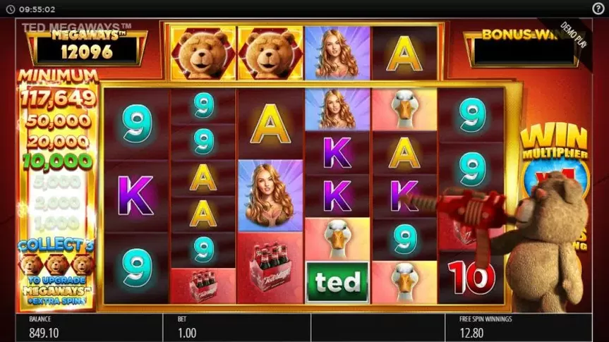 Ted Megaways slot screenshot 1