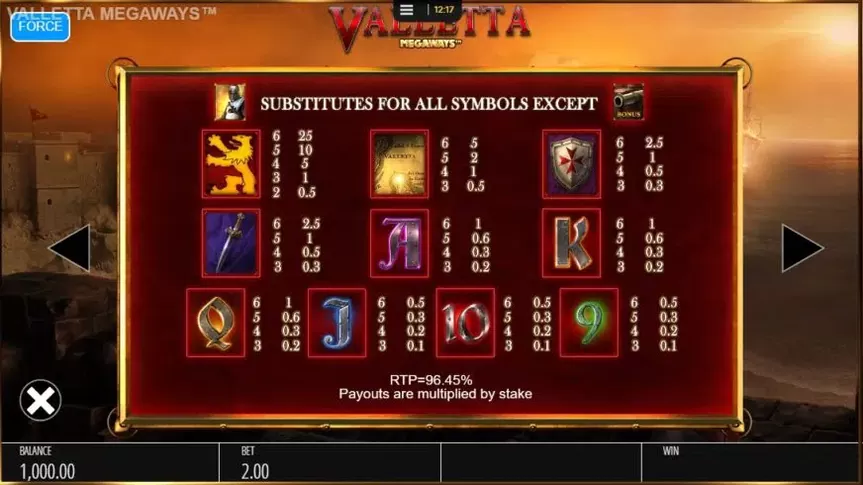 Valletta slot screenshot 2