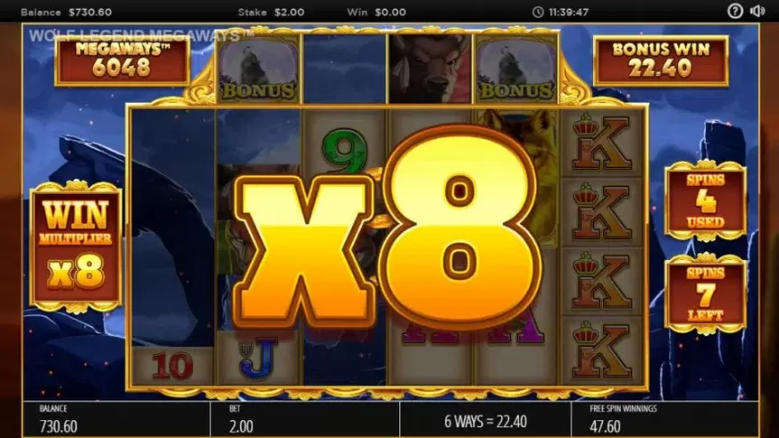 Wolf Legend Megaways slot screenshot 6