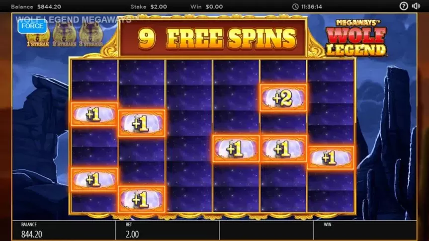 Wolf Legend Megaways slot screenshot 4