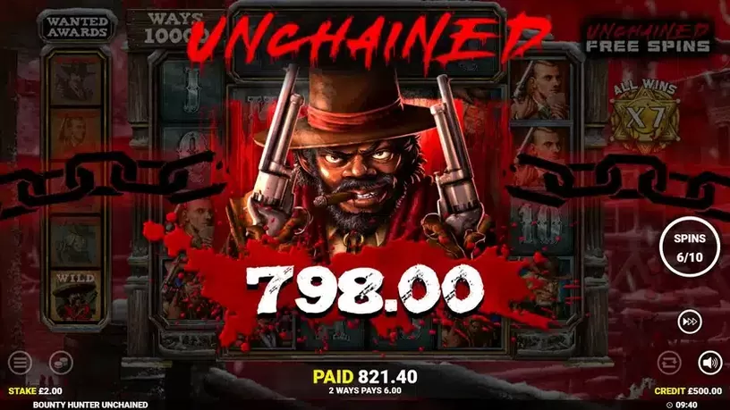 Bounty Hunter Unchained slot screenshot 6