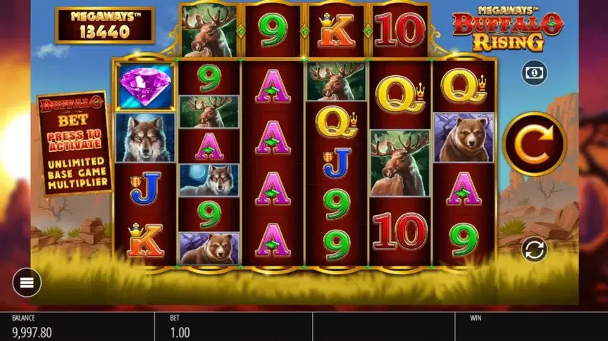 Buffalo Rising slot screenshot 1