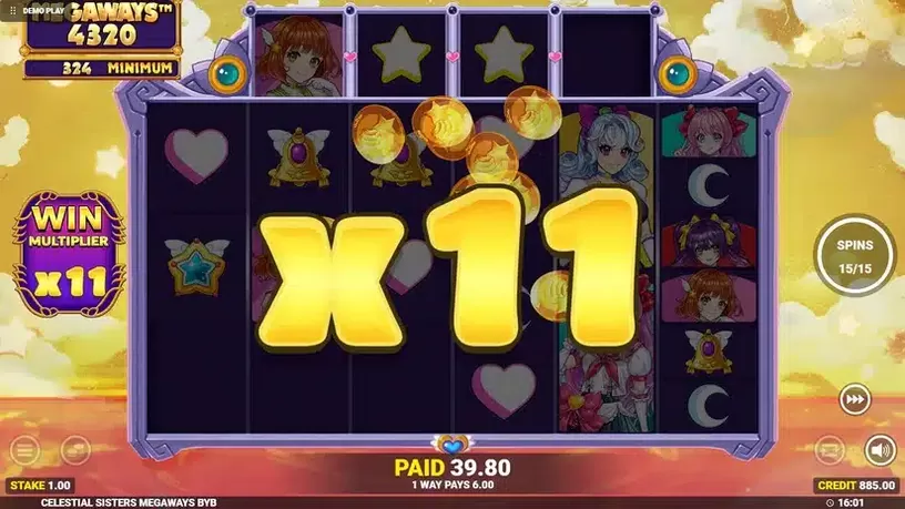 Celestial Sisters Megaways slot screenshot 6