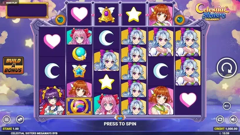 Celestial Sisters Megaways slot screenshot 1