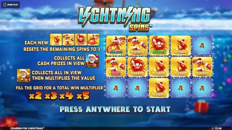 Crabbin for Christmas slot screenshot 3
