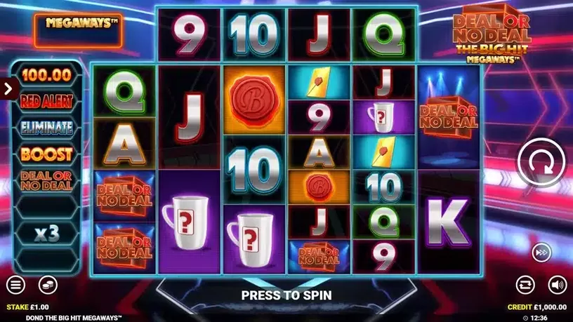 Deal Or No Deal The Big Hit Megaways slot screenshot 1