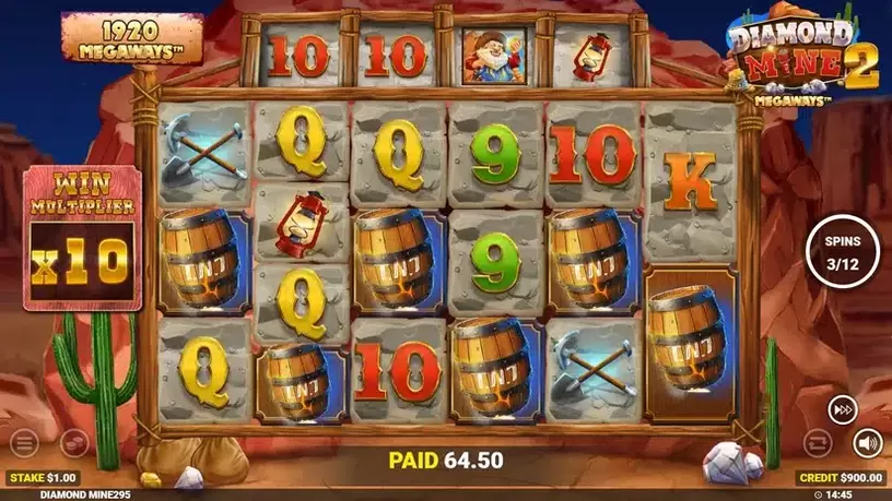 Diamond Mine 2 Megaways slot screenshot 6