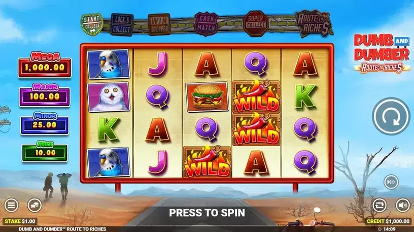 Dumb and Dumber Route to Riches slot screenshot 1