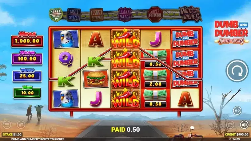 Dumb and Dumber Route to Riches slot screenshot 2