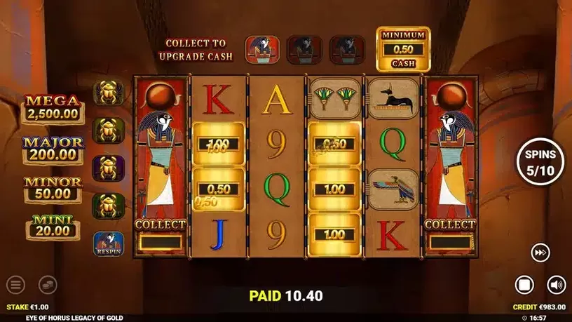 Eye of Hours Legacy of Gold slot screenshot 6