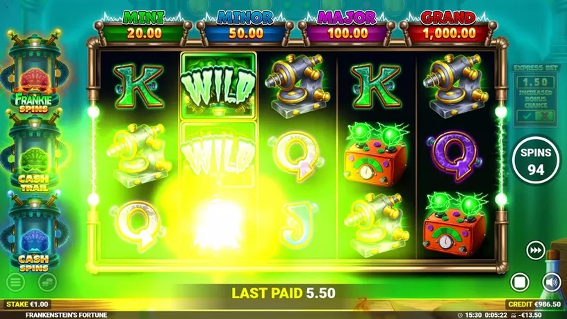 Frankenstein’s Fortune slot screenshot 3